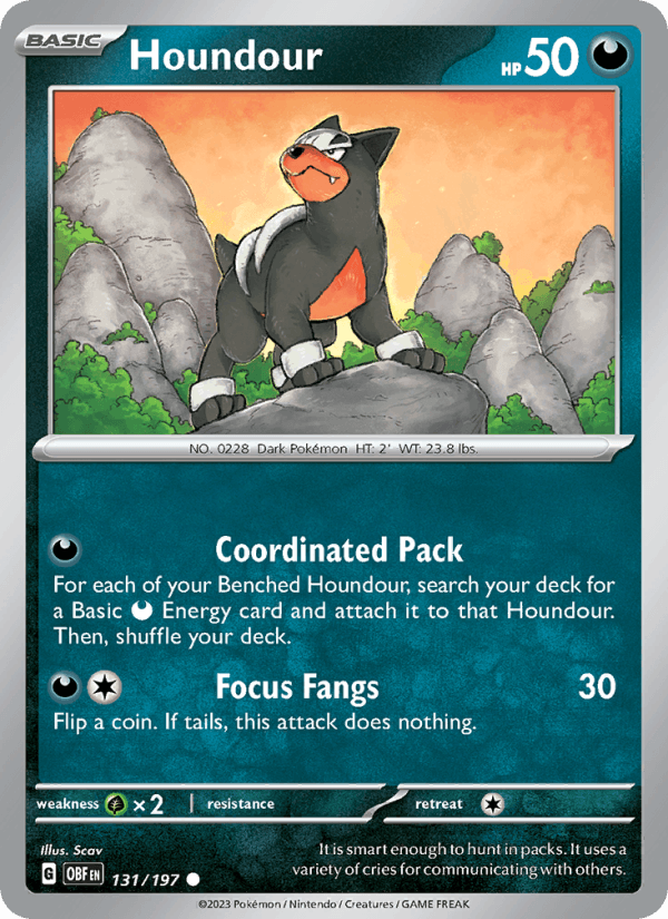Houndour - 131/197 (SV03: Obsidian Flames)