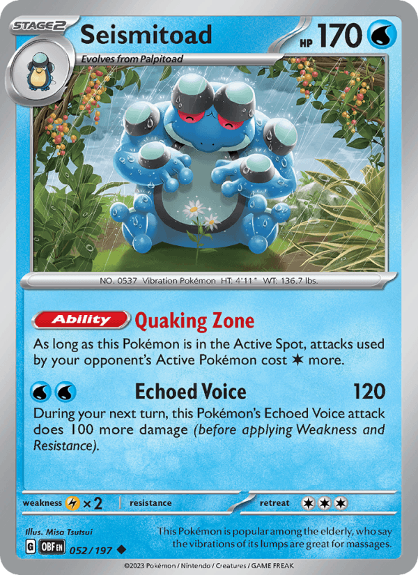 Seismitoad (SV03: Obsidian Flames)