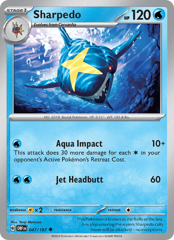 Sharpedo (SV03: Obsidian Flames)