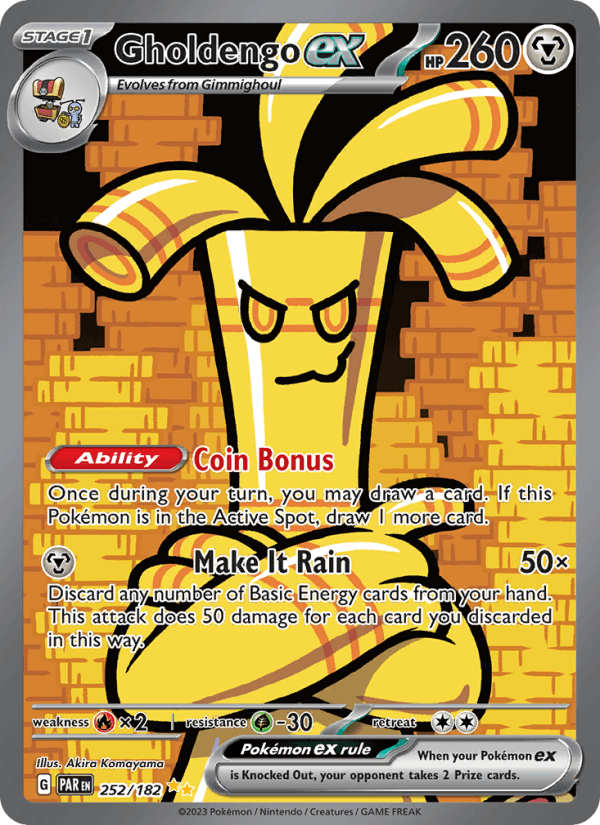 Gholdengo ex - 252/182 (SV04: Paradox Rift)