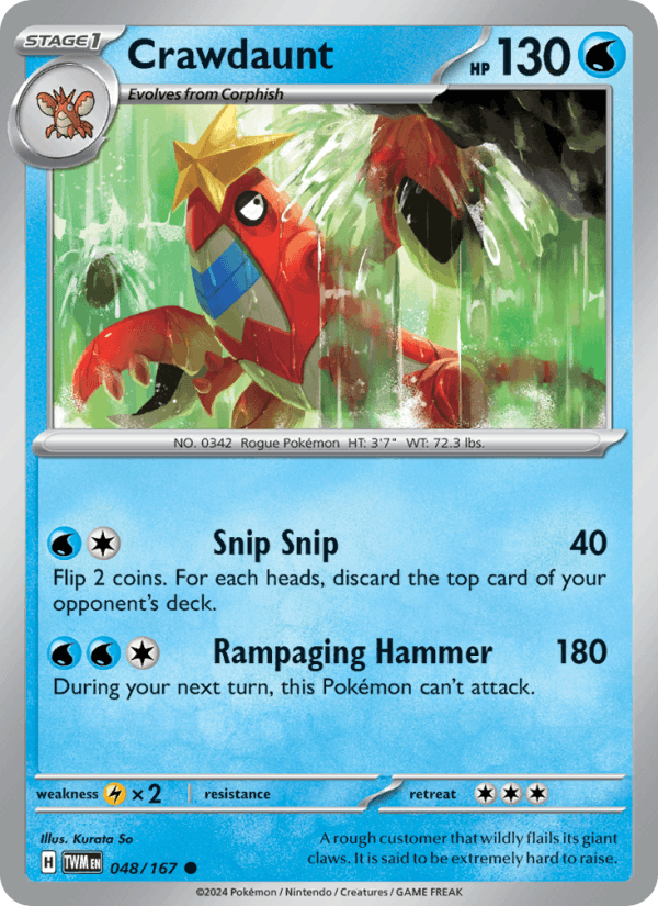 Crawdaunt (SV06: Twilight Masquerade)