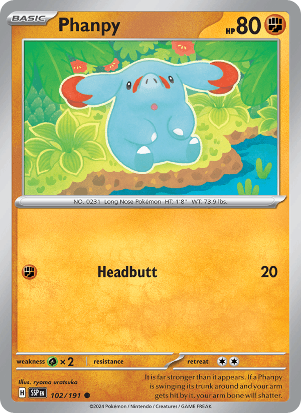 Phanpy - 102/191 (SV08: Surging Sparks)