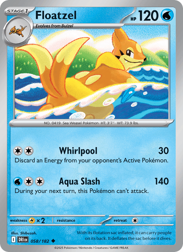 Floatzel (SV10: Destined Rivals)