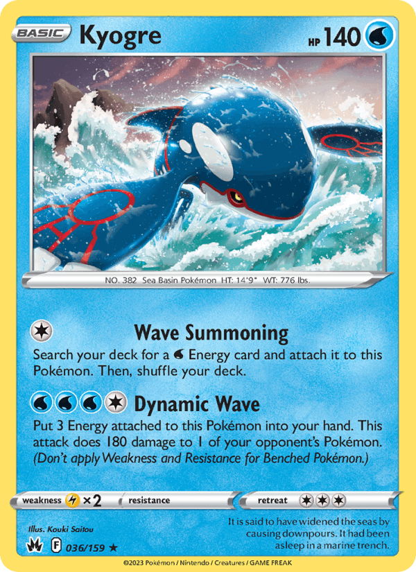 Kyogre (SWSH: Crown Zenith)