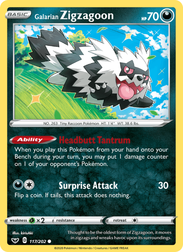 Galarian Zigzagoon (SWSH01: Sword & Shield Base Set)
