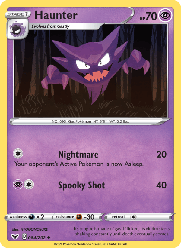 Haunter (SWSH01: Sword & Shield Base Set)