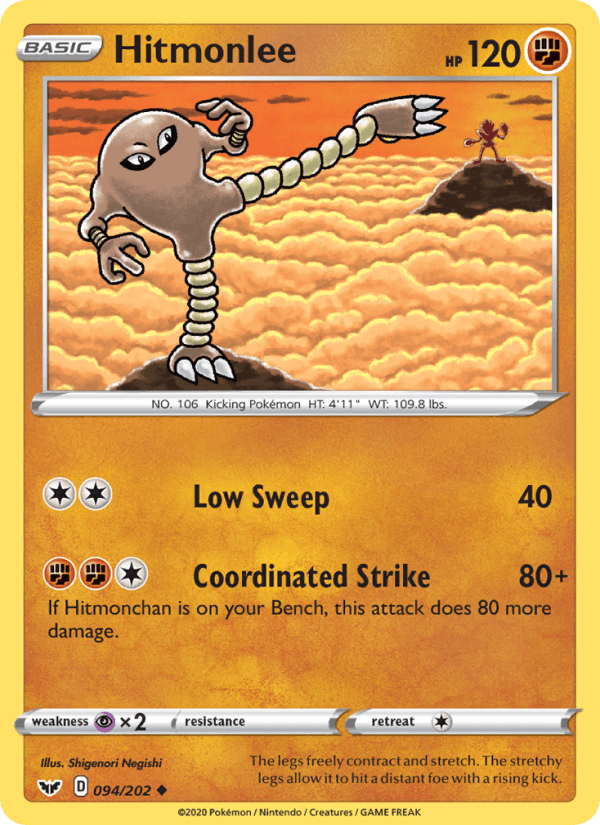 Hitmonlee (SWSH01: Sword & Shield Base Set)