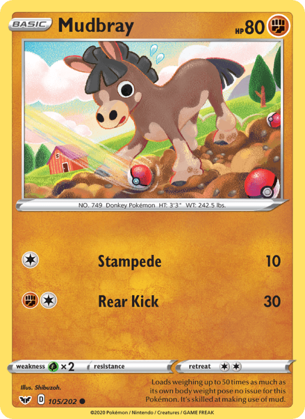 Mudbray (SWSH01: Sword & Shield Base Set)