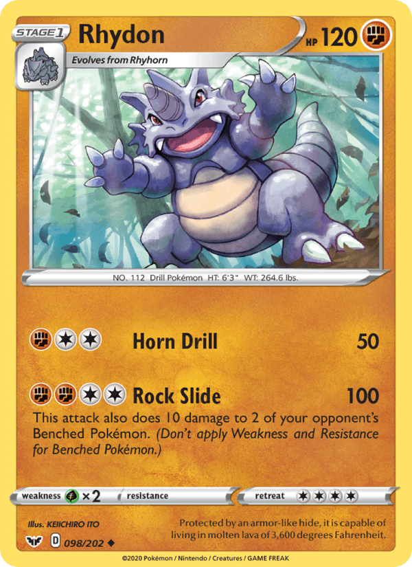 Rhydon (SWSH01: Sword & Shield Base Set)