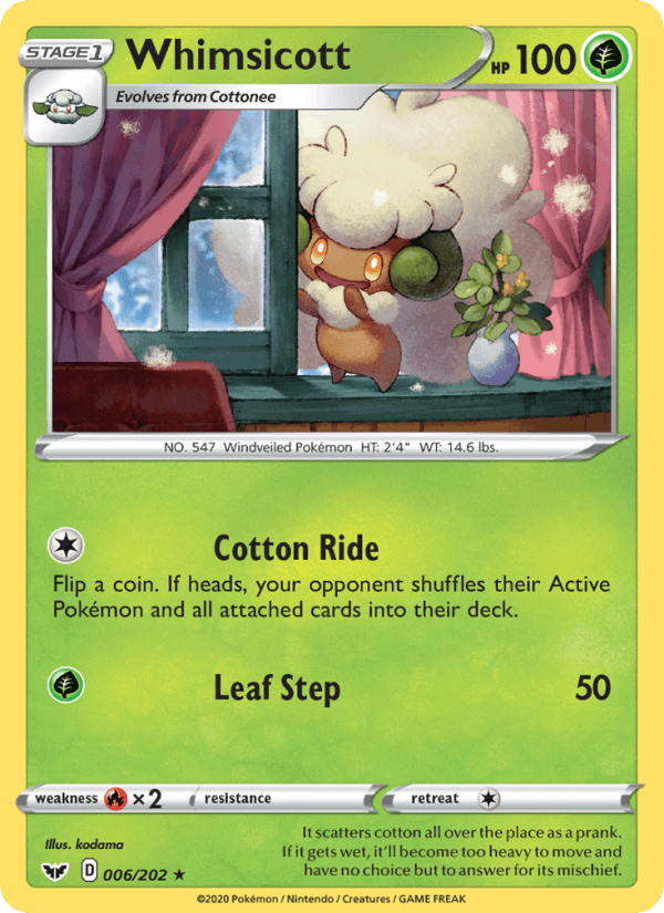 Whimsicott (SWSH01: Sword & Shield Base Set)