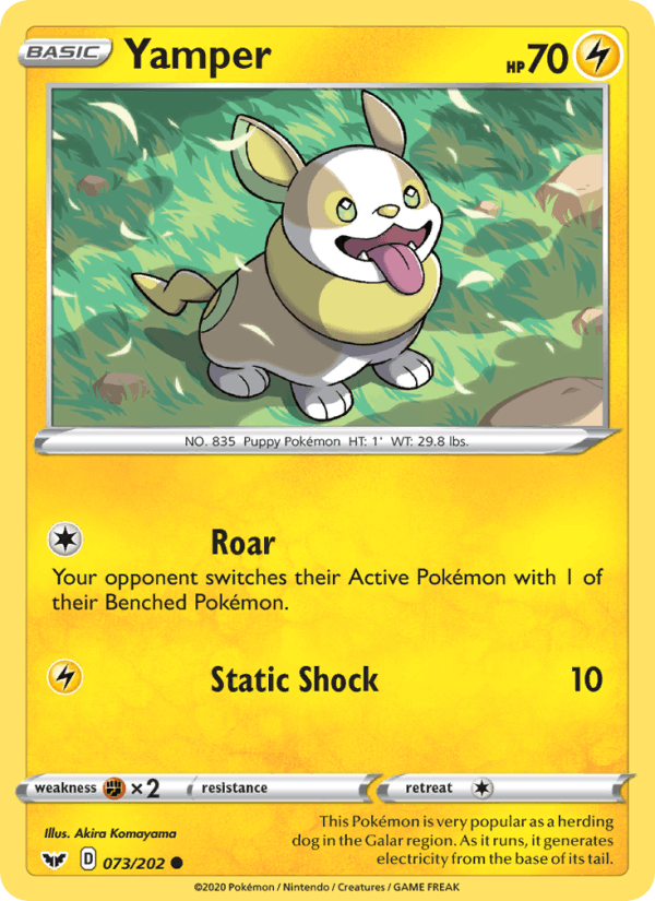 Yamper (073) (SWSH01: Sword & Shield Base Set)