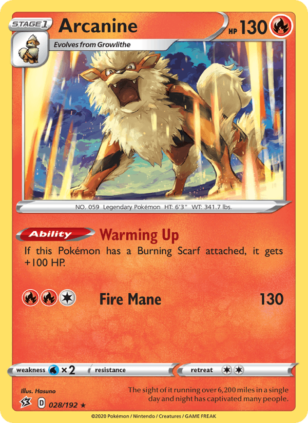 Arcanine (SWSH02: Rebel Clash)
