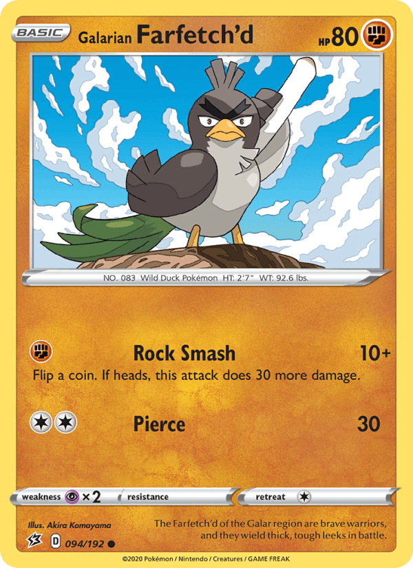 Galarian Farfetch'd (SWSH02: Rebel Clash)
