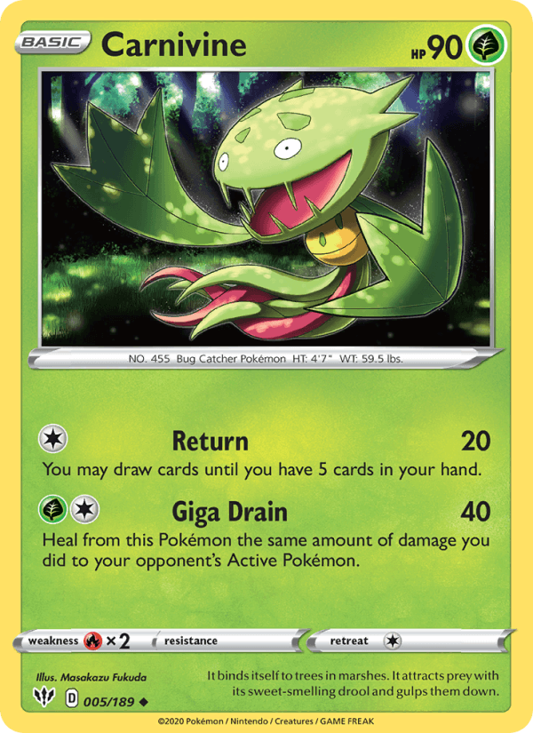 Carnivine (SWSH03: Darkness Ablaze)