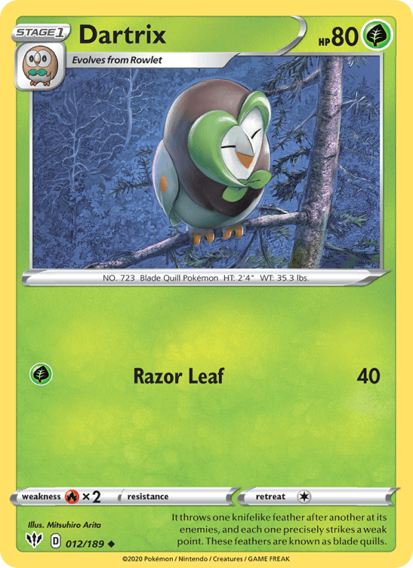 Dartrix (SWSH03: Darkness Ablaze)