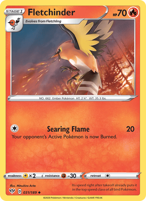 Fletchinder (SWSH03: Darkness Ablaze)