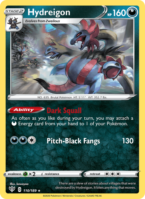 Hydreigon (SWSH03: Darkness Ablaze)