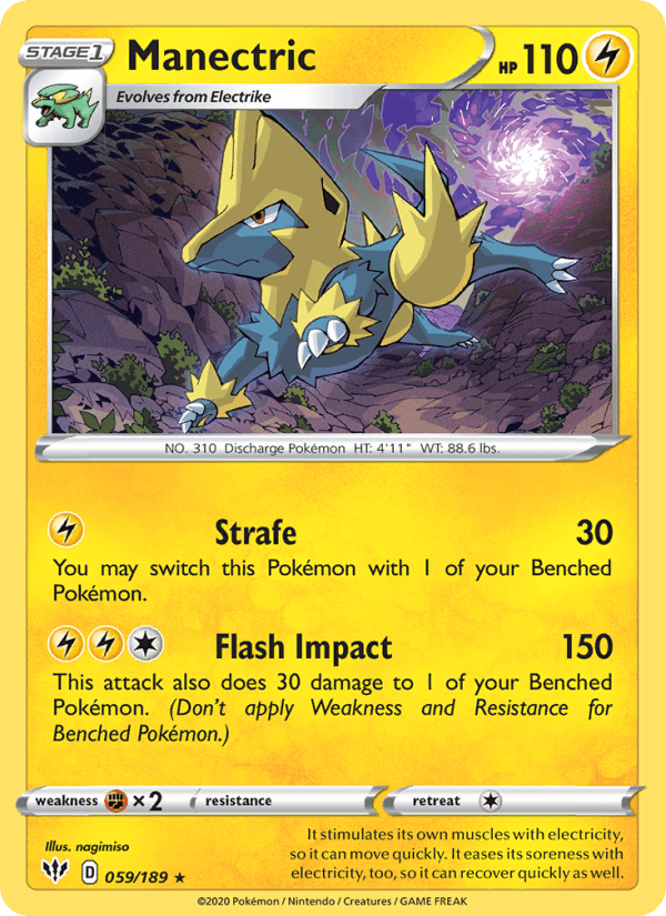 Manectric (SWSH03: Darkness Ablaze)