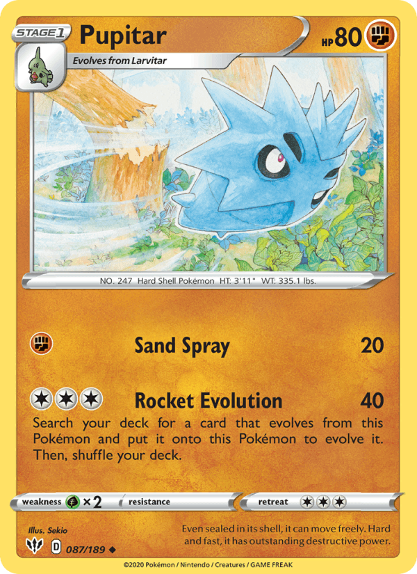 Pupitar (SWSH03: Darkness Ablaze)
