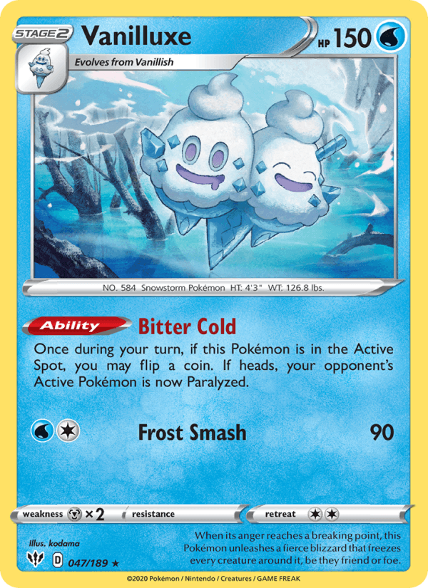 Vanilluxe (SWSH03: Darkness Ablaze)