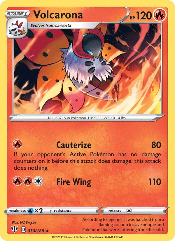 Volcarona (SWSH03: Darkness Ablaze)