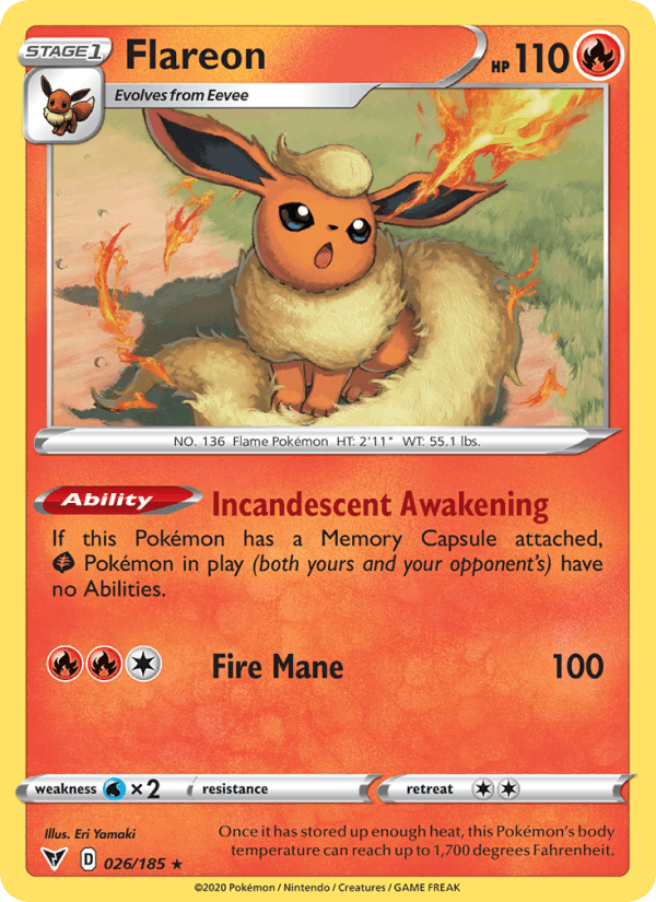 Flareon (SWSH04: Vivid Voltage)