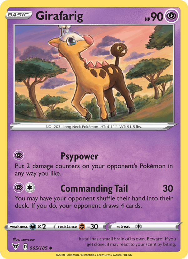 Girafarig (SWSH04: Vivid Voltage)