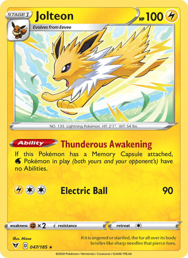 Jolteon (SWSH04: Vivid Voltage)
