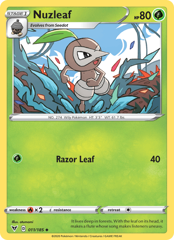 Nuzleaf (SWSH04: Vivid Voltage)