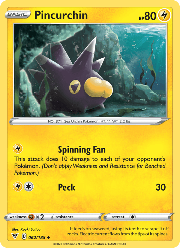 Pincurchin (SWSH04: Vivid Voltage)