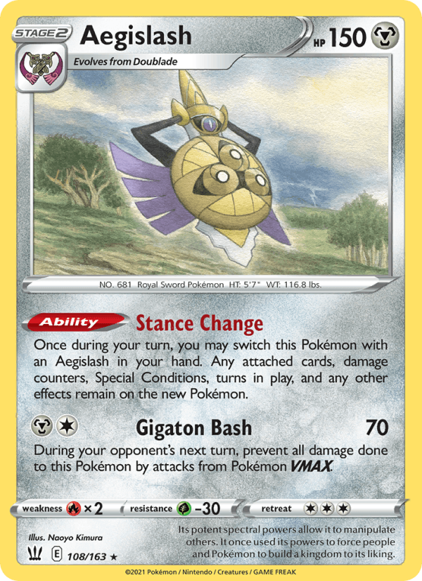 Aegislash (108) (SWSH05: Battle Styles)
