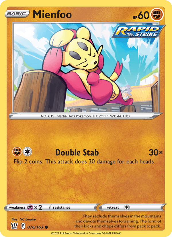 Mienfoo (SWSH05: Battle Styles)