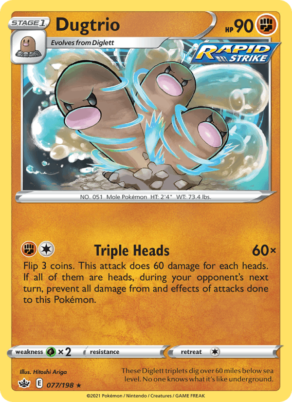 Dugtrio (SWSH06: Chilling Reign)