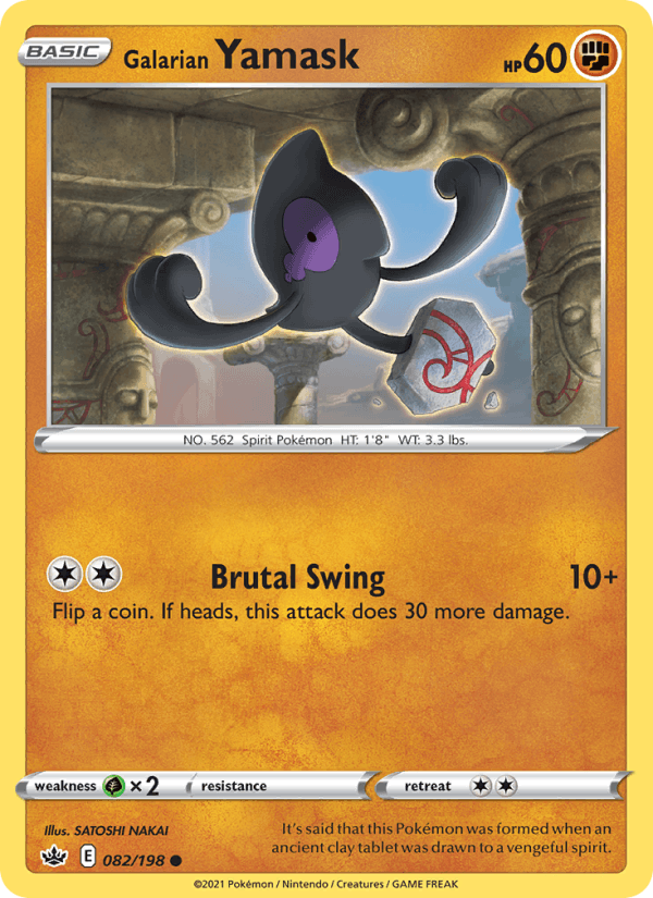 Galarian Yamask (SWSH06: Chilling Reign)