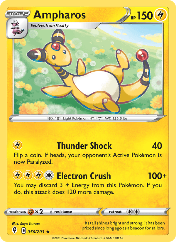 Ampharos (SWSH07: Evolving Skies)