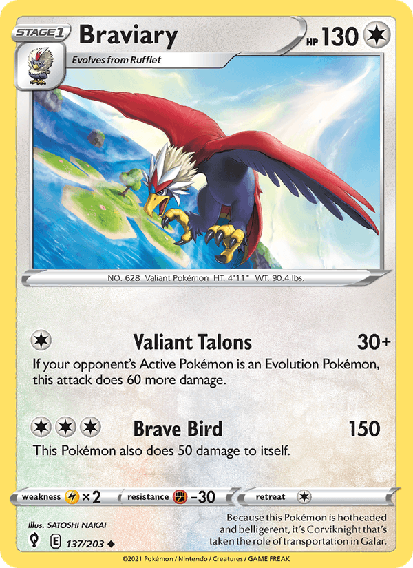 Braviary (SWSH07: Evolving Skies)