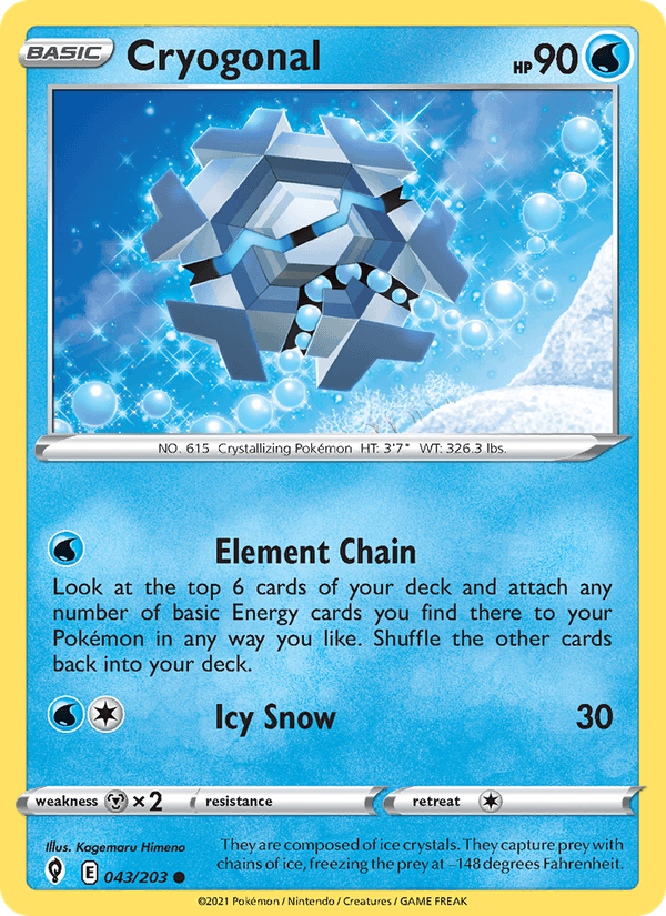 Cryogonal (SWSH07: Evolving Skies)