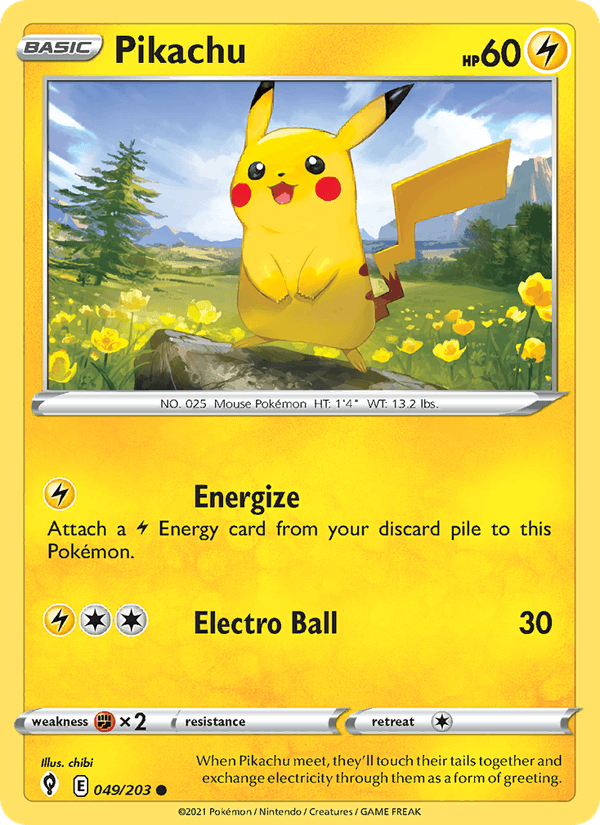 Pikachu (SWSH07: Evolving Skies)