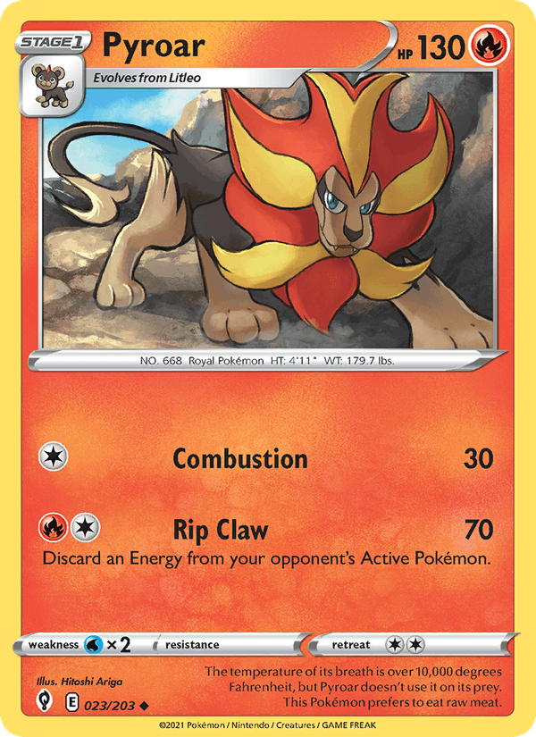 Pyroar (SWSH07: Evolving Skies)