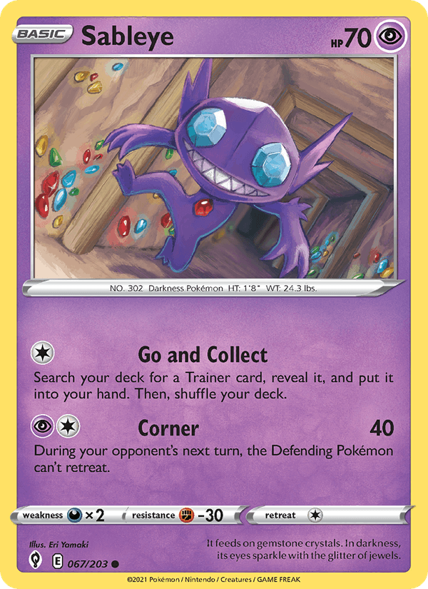 Sableye (SWSH07: Evolving Skies)