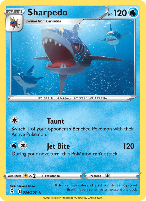 Sharpedo (SWSH07: Evolving Skies)