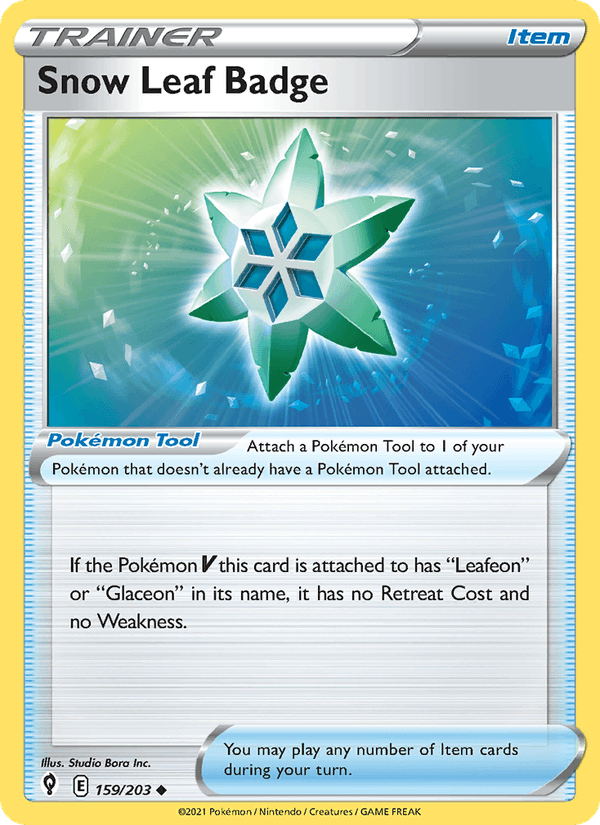 Snow Leaf Badge (SWSH07: Evolving Skies)