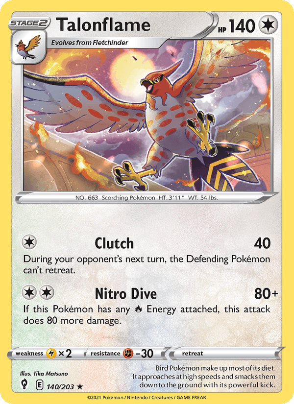 Talonflame (SWSH07: Evolving Skies)