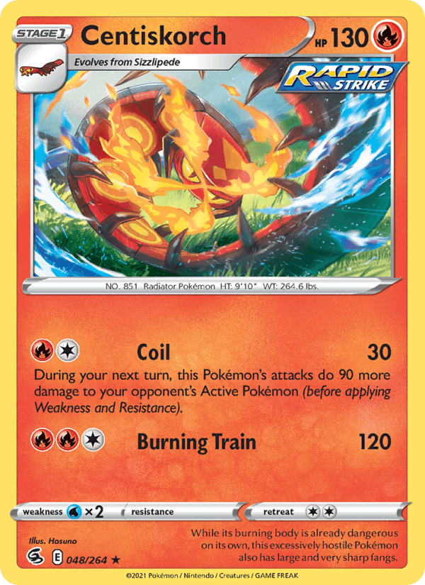 Centiskorch (48) (SWSH08: Fusion Strike)