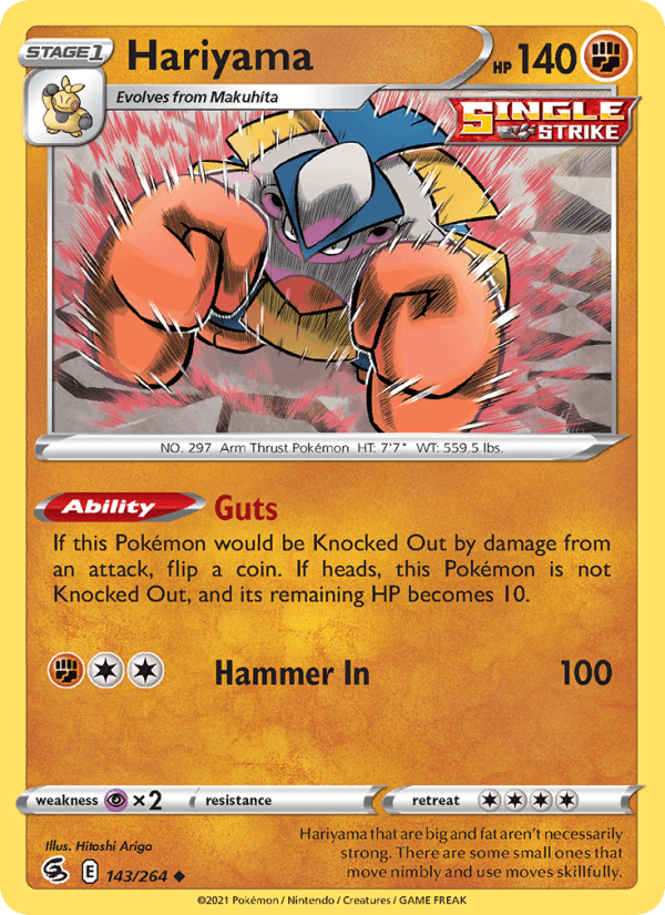 Hariyama (SWSH08: Fusion Strike)