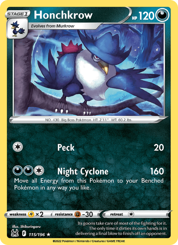 Honchkrow (SWSH11: Lost Origin)