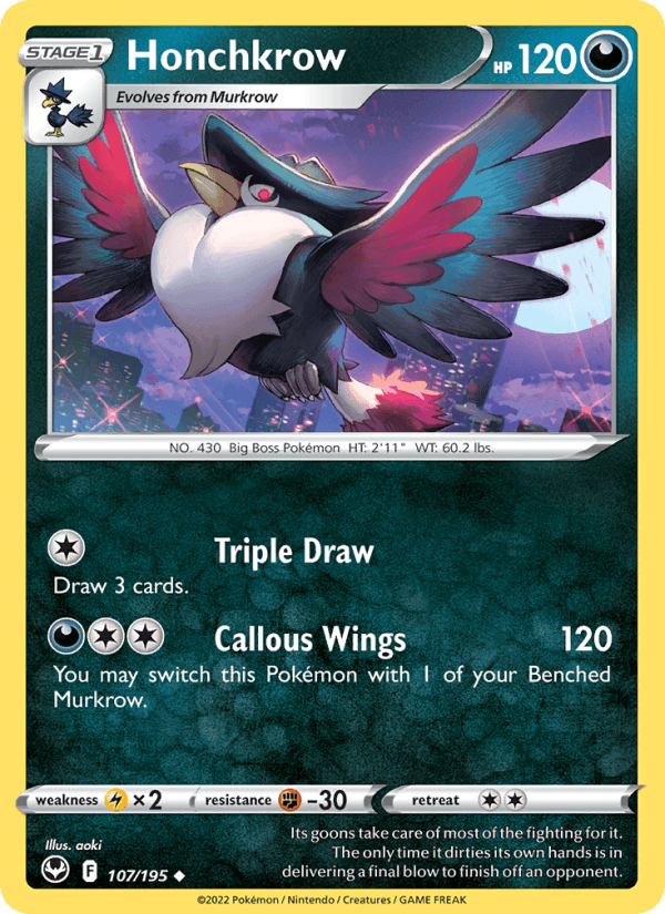 Honchkrow (SWSH12: Silver Tempest)