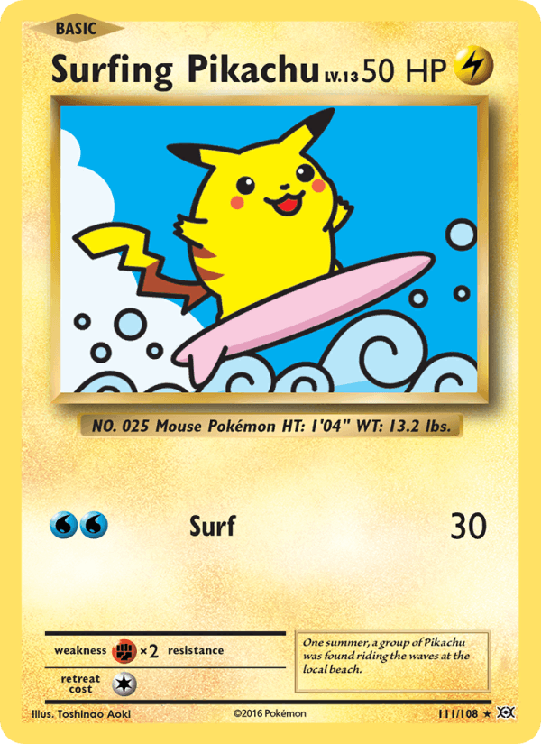 Surfing Pikachu (XY - Evolutions)
