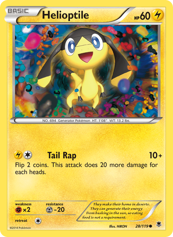 Helioptile (28) (XY - Phantom Forces)