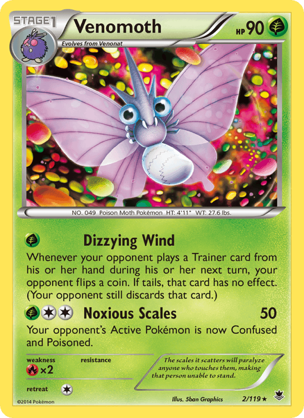 Venomoth (XY - Phantom Forces)